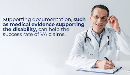 supporting documentation for claim