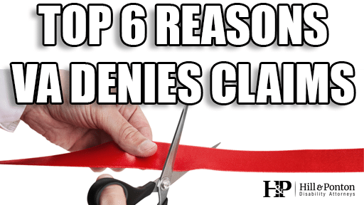 top 6 reasons va denies