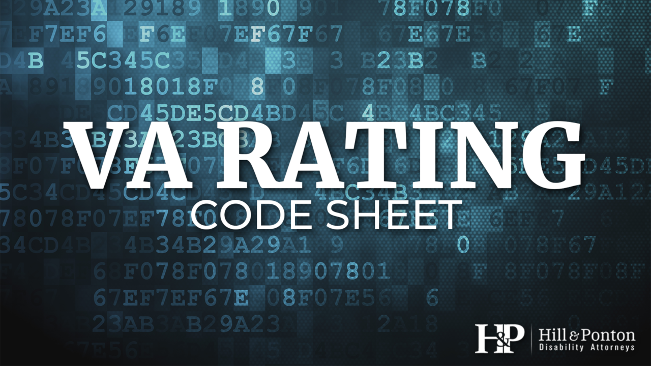 va rating code sheet