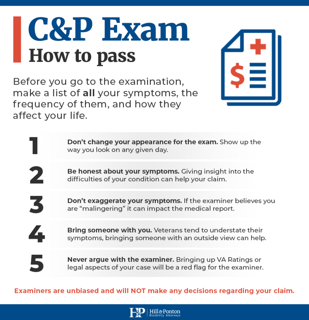 how to pass c&P exam