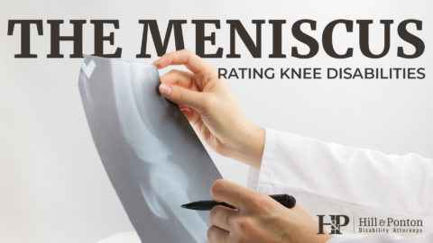 meniscus tear va rating