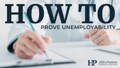 how to prove unemployability