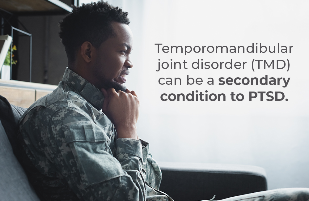 VA rating for TMJ and PTSD