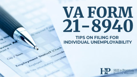 VA Form 21-8940 TDIU Benefits
