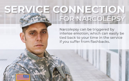 service connection and va rating for narcolepsy