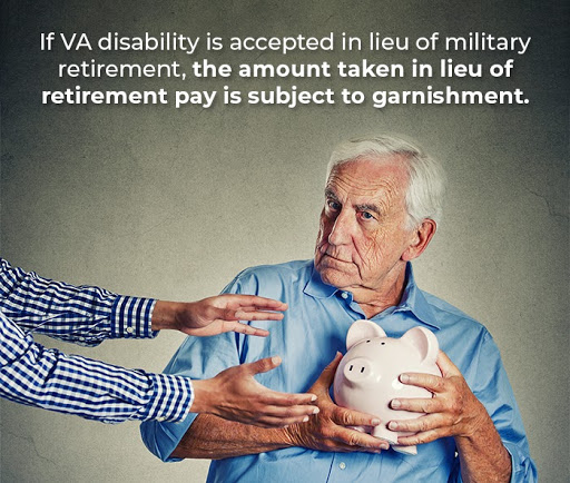 can va disability be garnished?