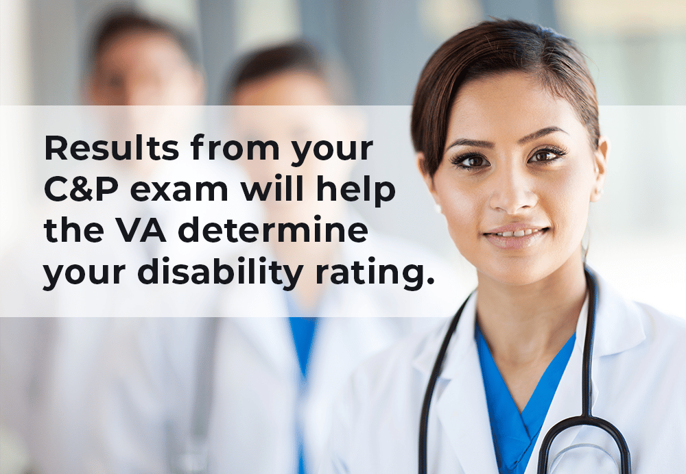 C&P exams help determine your VA disability rating