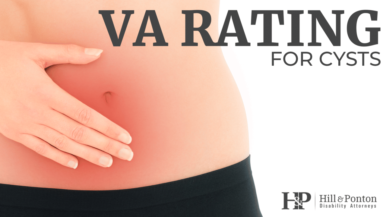 va rating for cysts