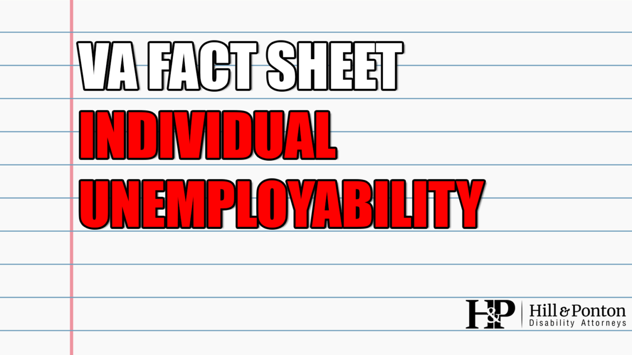 va individual unemployability fact sheet