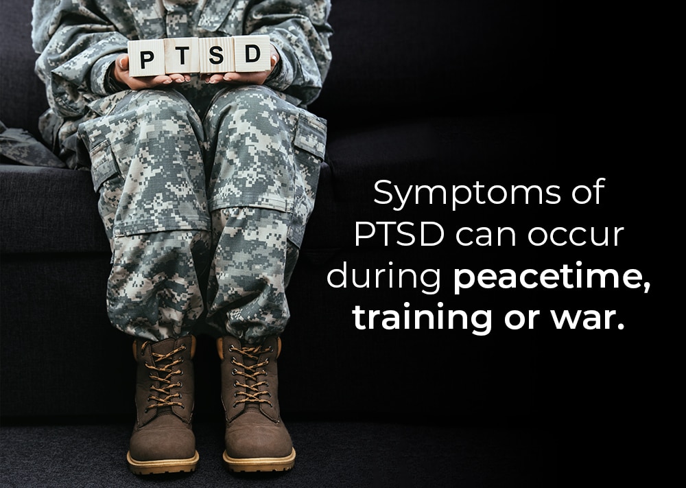 PTSD stressors can occur in peacetime