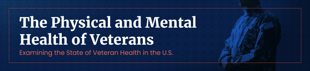 The physical and mental health of veterans header