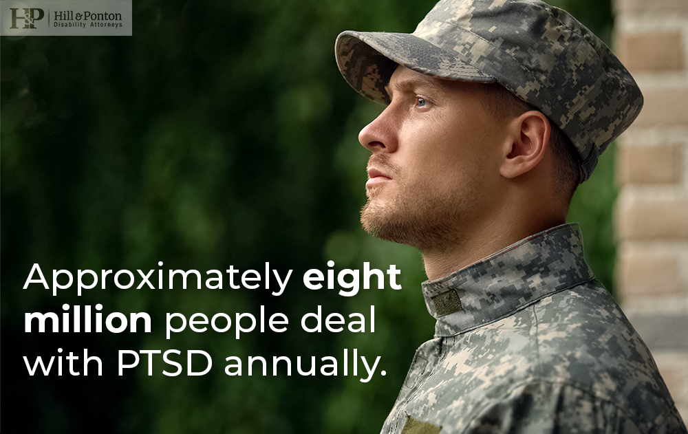 approximately 8 million people deal with PTSD annually