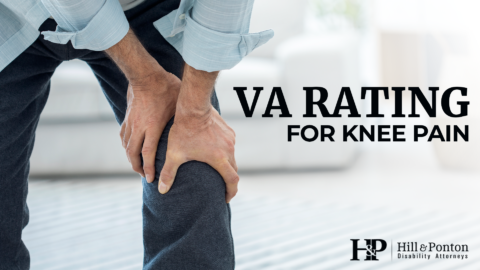 VA disability rating for knee pain