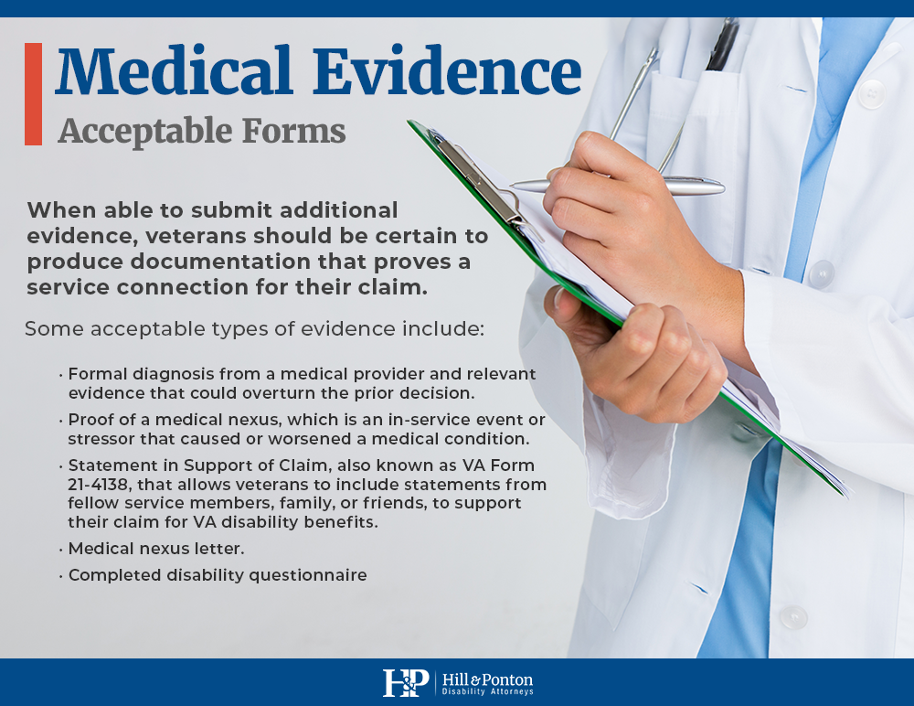 medical evidence VA higher level review