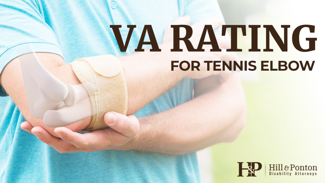 VA rating for tennis elbow