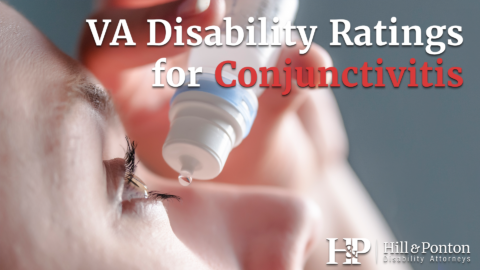 VA disability rating for conjunctivitis