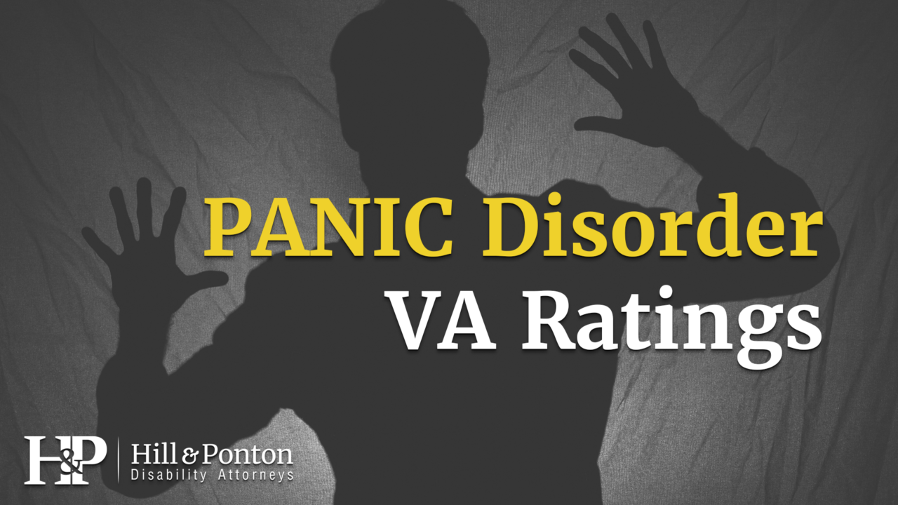 va disability rating for panic disorder