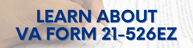 VA Form 21-526EZ CTA Banner
