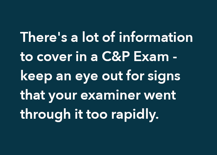 How Do I Know If My C&p Exam Went Well www.hillandponton.com