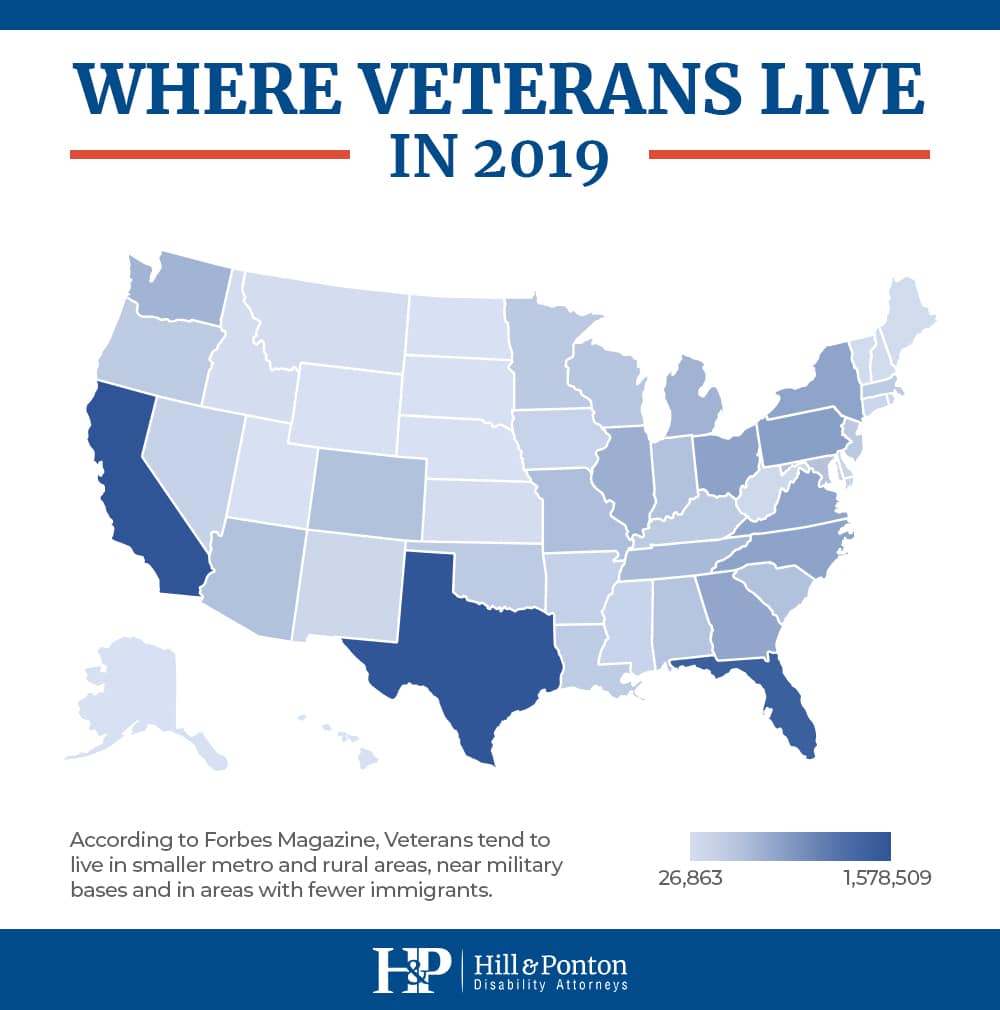 Where veterans live in 2019