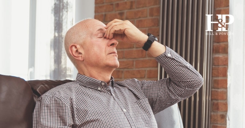 veteran with tension headache