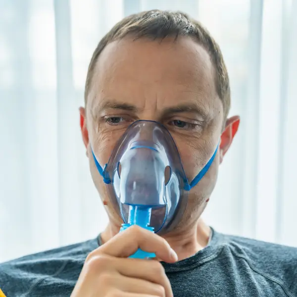 Man with Nebulizer